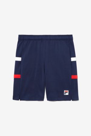 FILA Heritage Shorts Navy / Red / White,Mens Tennis | CA.GBPWNC401